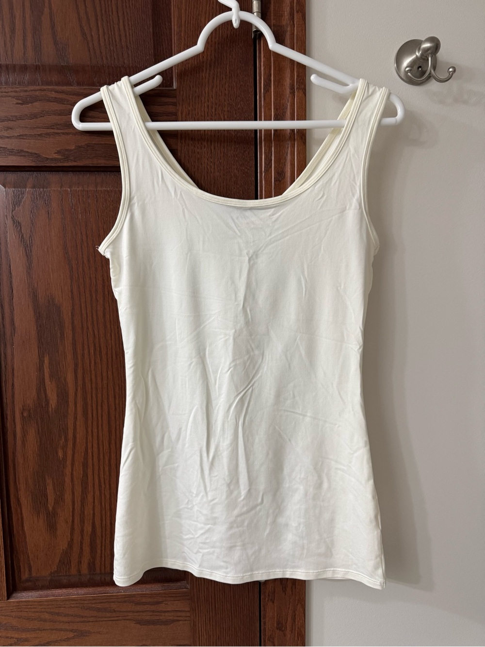 New Maurice’s Women's Cream Scoop Neck Tank Top small